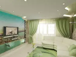 Shift yashil bo'lsa yashash xonasining ichki qismi