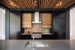 Decorative slats in kitchen design