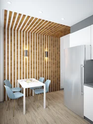 Decorative slats in kitchen design