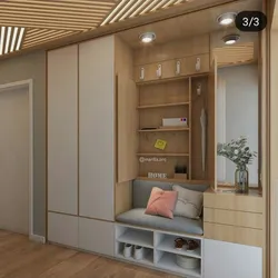Built-in hallway design in the house
