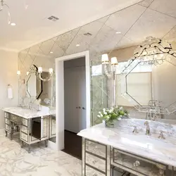 Mirror Tiles In The Bathroom Photo