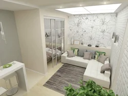 Living room kitchen photo studio apartment