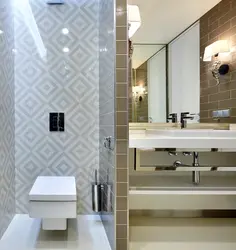 Small bathroom design with partition