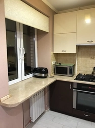 Photo after kitchen renovation in Khrushchev 5 sq m