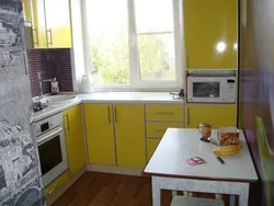 Photo after kitchen renovation in Khrushchev 5 sq m