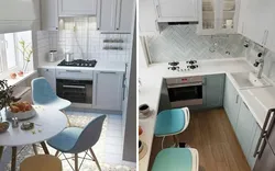 Photo after kitchen renovation in Khrushchev 5 sq m