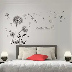 Beautiful drawing in the bedroom photo