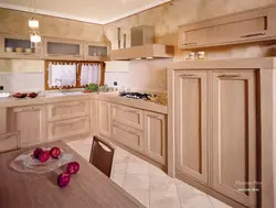 Фото кухни из дерева в светлых тонах