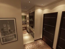 Hallway of a three-room apartment photo