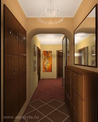 Hallway of a three-room apartment photo