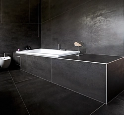 Bathroom design concrete tiles