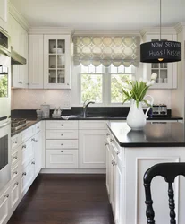 White Kitchen Design With Window
