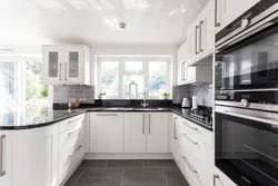 White Kitchen Design With Window