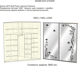 Дәліздегі бұрыштық гардеробтың суреті өзіңіз