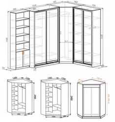 Corner wardrobe in the hallway photo by yourself