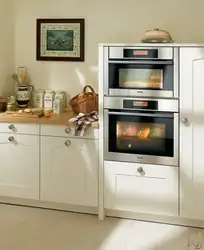 Oven and microwave in the kitchen design