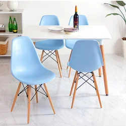 Kitchen Design With Blue Chairs