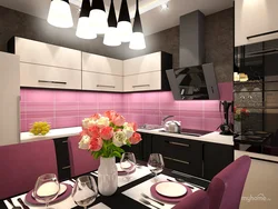 Kitchen interior in bright style