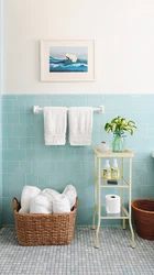 Paint in the bathroom instead of tiles photo