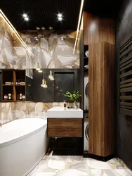 Wood and marble photo small baths