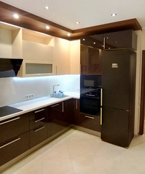 Kitchen Corner Design With Refrigerator Household Appliances