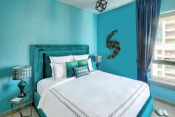 Waves in the bedroom interior