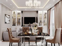 Photo kitchen living room neoclassical