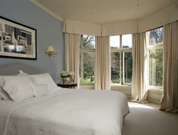 Windows on the bedroom wall photo