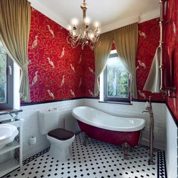 Interior With Red Bath