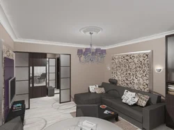 Photo Of The Living Room In A Two-Room Apartment