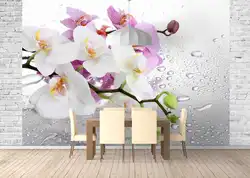3D wallpaper in the kitchen interior