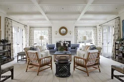 Country style living room photo interior