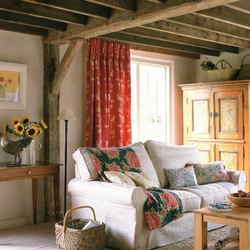 Country Style Living Room Photo Interior