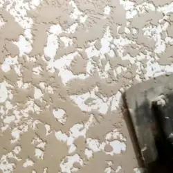 Plaster world map in the kitchen interior
