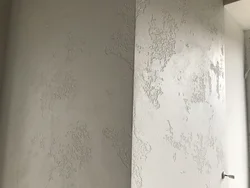 Plaster world map in the kitchen interior