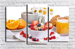 Modular paintings for the wall in the kitchen photo