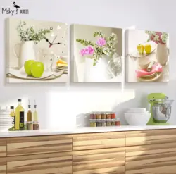 Modular paintings for the wall in the kitchen photo