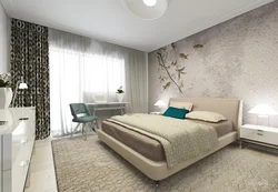 Sandy bedroom interior