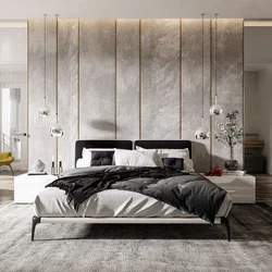 Marble bedroom interior