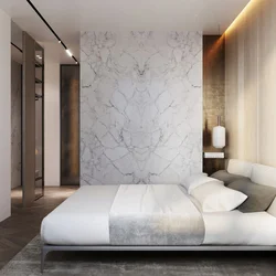 Marble bedroom interior
