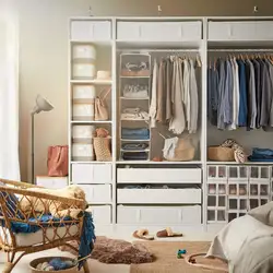 İnteryerdə IKEA soyunma otaqları