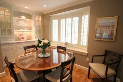 Round table for the kitchen photo by the window