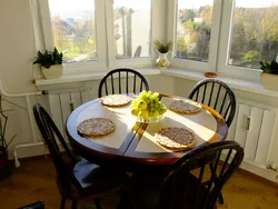 Round Table For The Kitchen Photo By The Window