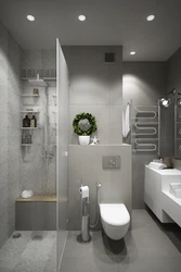 Gray Bathroom Design Photo For Small