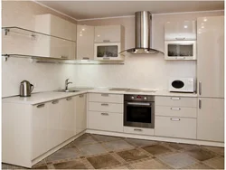 Modern Kitchen Design With Built-In Appliances Photo