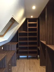 Photo of a dressing room in the attic