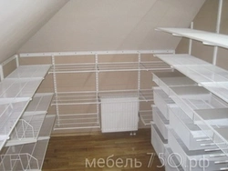Фото гардеробная на мансарде
