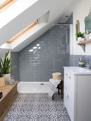 Attic bathroom design photo