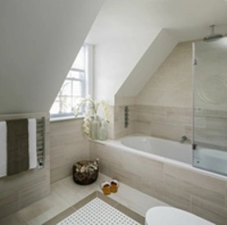 Attic bathroom design photo