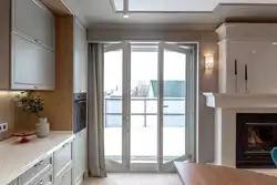 Kitchens with a floor-to-ceiling window photo